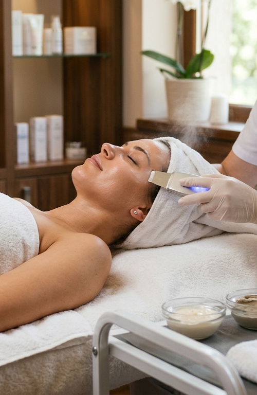 Three options for Basic Facial Therapy according to skin type - 60 min.