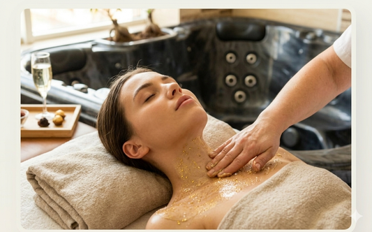 Nano Gold Therapy + Jacuzzi + Steam Bath + Glass of wine/tea + fruits 160 min.